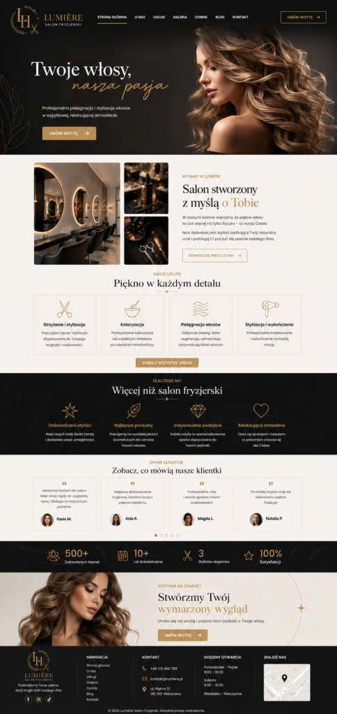 strona główna salon fryzjerski